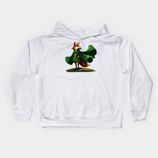 St Patricks Fox Kids Hoodie